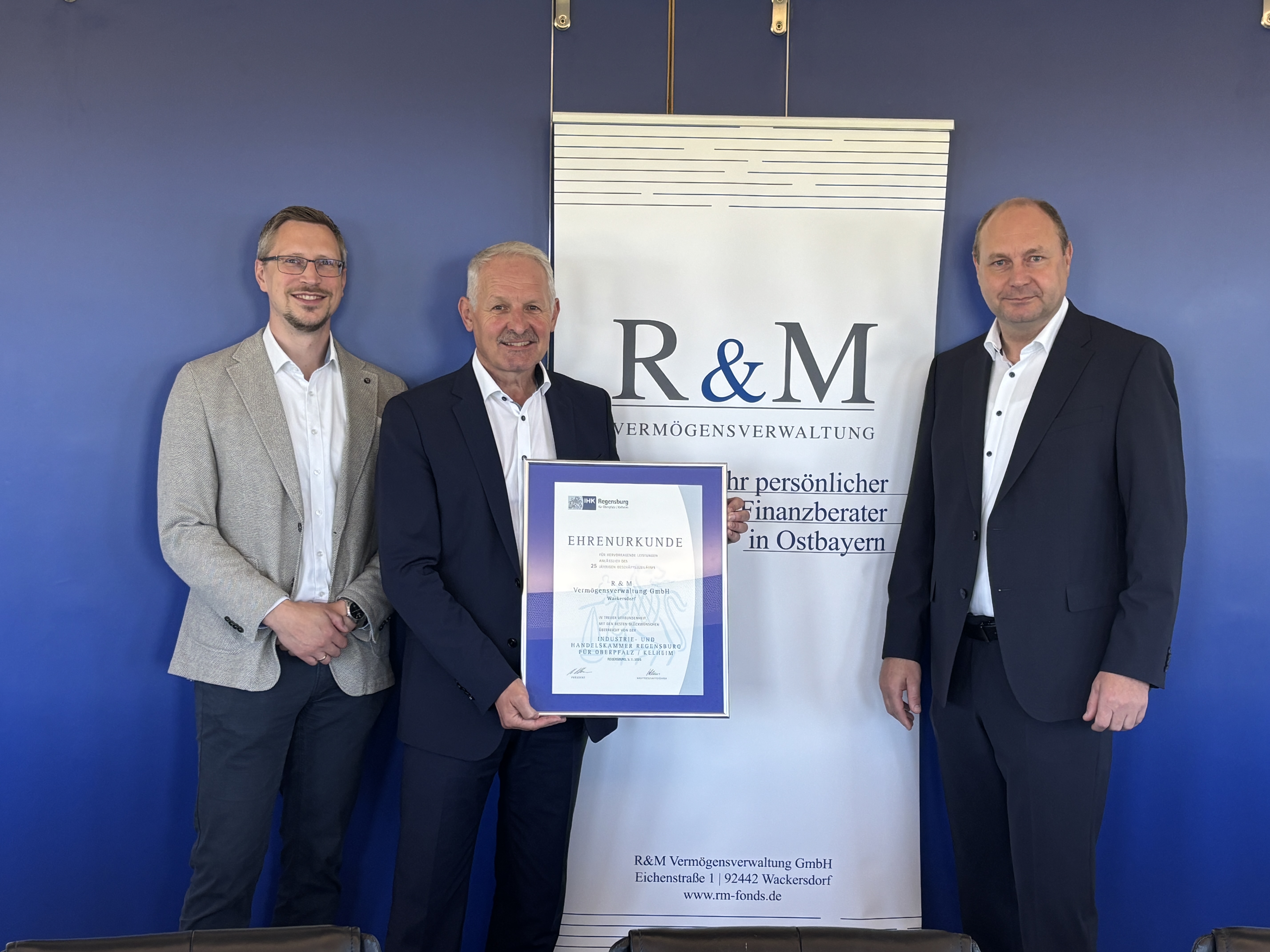 R&M Vermögensverwaltung GmbH aus Wackersdorf feiert 25-jähriges Firmenjubiläum